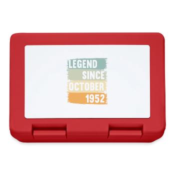 Born October 1952 70 years 70s 70th birthday - Lunchbox - red - Front