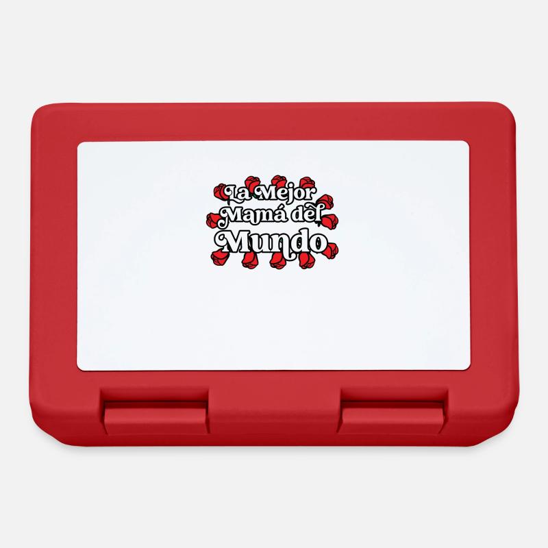 Die Beste Mutter Der Welt Spanisches Zitat Mutter - Brotdose - Rot