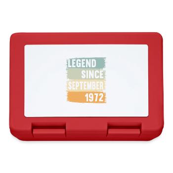 Né en septembre 1972 50 ans 50s 50e anniversaire - Boîte à goûter - rouge - Devant