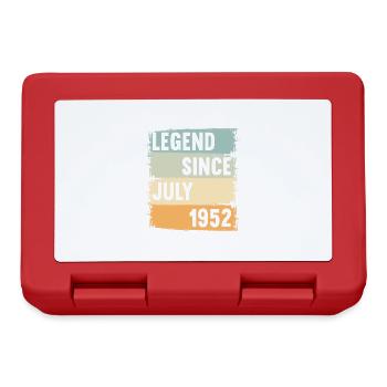 Born July 1952 70 years 70s 70th birthday - Lunchbox - red - Front