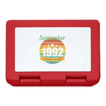 Born September 1992 30 years 30s 30th birthday - Lunchbox - red - Front