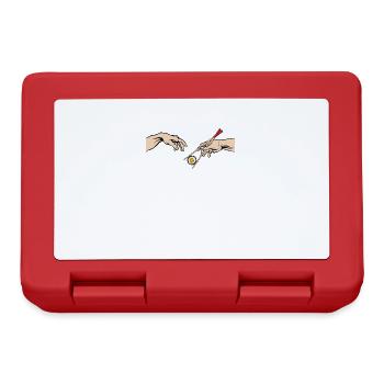 sushi chopsticks japan anime maki sushi - Lunchbox - red - Front