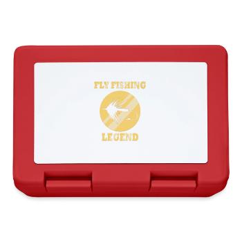 Fly Fishing Legend Hobby Fisherman Angler - Lunchbox - red - Front