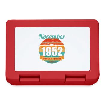 Born November 1952 70 years 70s 70th birthday - Lunchbox - red - Front