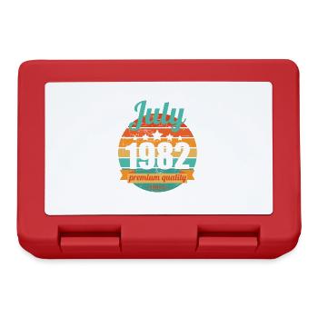 Born July 1982 40 years 40s 40th birthday - Lunchbox - red - Front