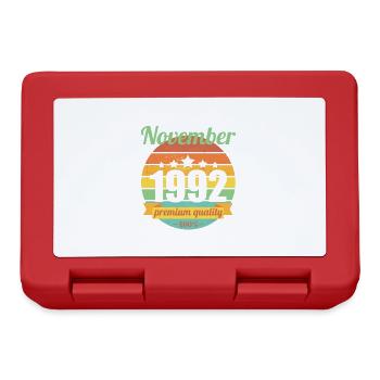 Born November 1992 30 years 30s 30th birthday - Lunchbox - red - Front