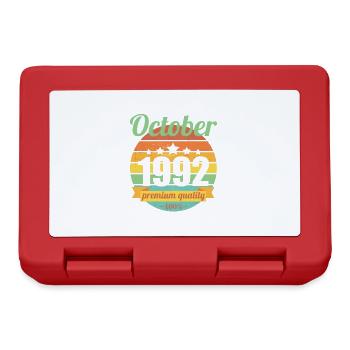 Born October 1992 30 years 30s 30th birthday - Lunchbox - red - Front
