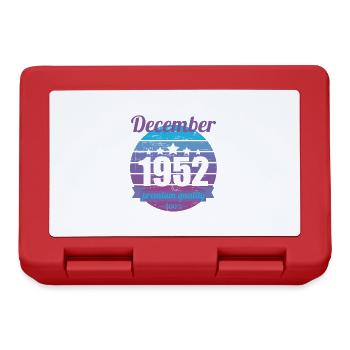 Born December 1952 70 years 70s 70th birthday - Lunchbox - red - Front