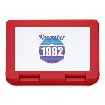 Born November 1992 30 years 30s 30th birthday - Lunchbox - red - Front