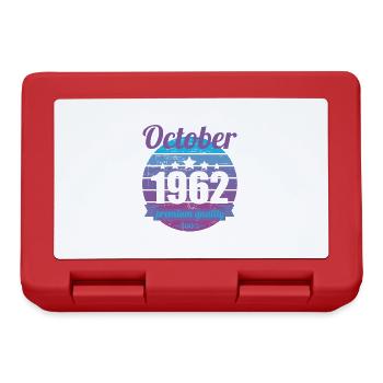 Born October 1962 60 years 60s 60th birthday - Lunchbox - red - Front