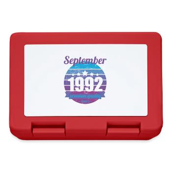 Born September 1992 30 years 30s 30th birthday - Lunchbox - red - Front