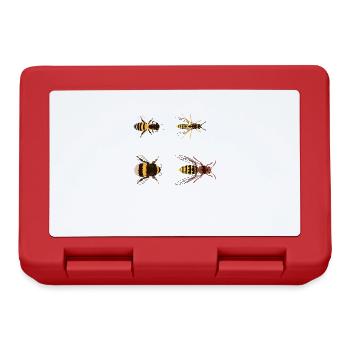 Bee Biene Honig Imker Imkerin Insekten Bienen - Brotdose - Rot - Vorne