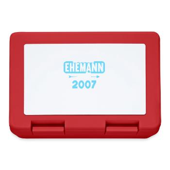 Beste Ehefrau Bester Ehemann seit 2007 - Brotdose - Rot - Vorne