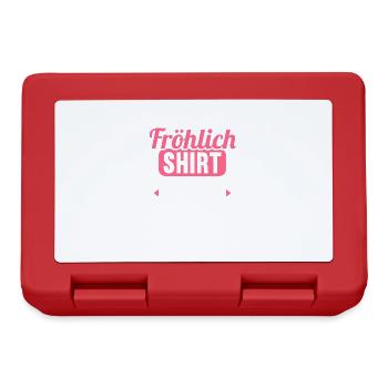 Fröhlich Shirt wie normales Shirt nur mit mir drin - Brotdose - Rot - Vorne