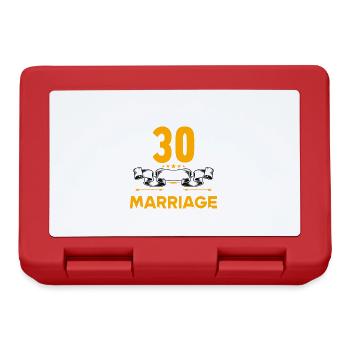 J’ai survécu à 30 ans de mariage 30e anniversaire de mariage - Boîte à goûter - rouge - Devant