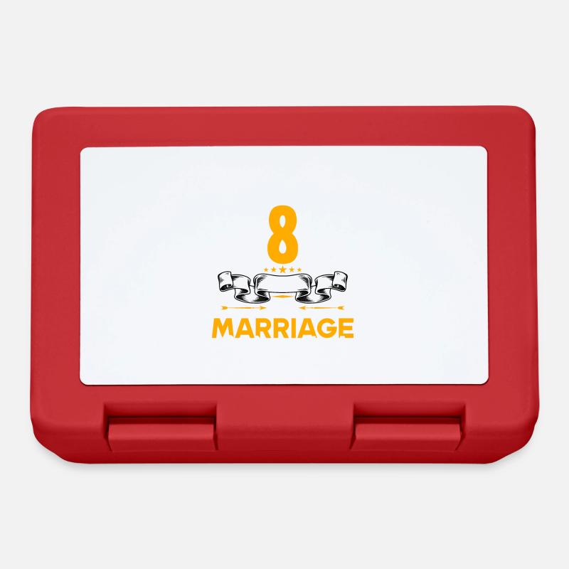 J’ai survécu à 8 ans de mariage 8ème anniversaire de mariage - Boîte à goûter - rouge