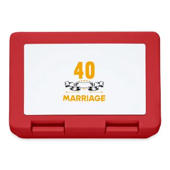 Meilleure épouse Meilleur mari depuis 2002 - Boîte à goûter - rouge - Devant