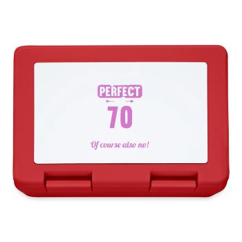 Suis-je parfait à 70 ans 70 ans - Boîte à goûter - rouge - Devant