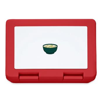 Girl Likes Miso Soup Ramen Japanese Food - Lunchbox - red - Front