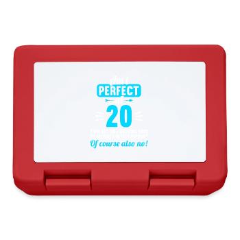 Suis-je parfait à 20 ans 20 ans - Boîte à goûter - rouge - Devant