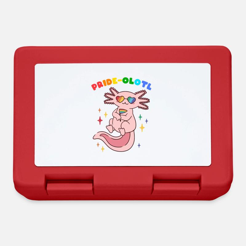 Axolotl Pride LGBTQ Stolz Geschenk - Brotdose - Rot