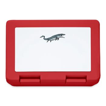 Mosasaurus I Marine Repiel Cretaceous Fossils - Lunchbox - red - Front