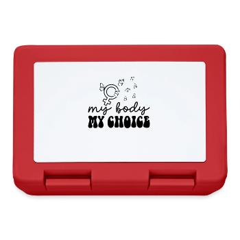 Mon corps Mon choix de droits reproductifs - Boîte à goûter - rouge - Devant