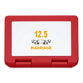 I badly behaved 12.5 years married wedding anniversary - Lunchbox - red - Front
