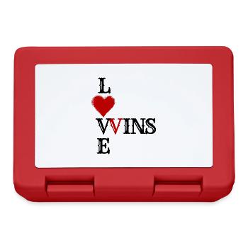 Love Wins - Liebe Gewinnt - Lunchbox - red - Front