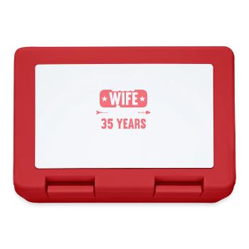 Best Wife Since 35 Years 35th Wedding day - Brotdose - Rot - Vorne