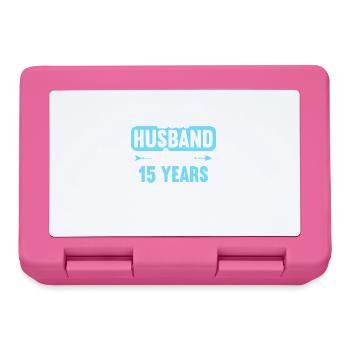 Best Husband Since 15 Years 15th Wedding Day - Lunchbox - pink - Front