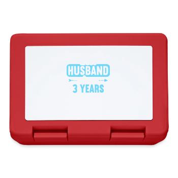 Best Husband Since 3 Years 3rd Wedding Day - Brotdose - Rot - Vorne