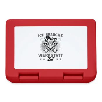 KFZ Mechaniker Schrauber Mechatroniker Geschenk - Brotdose - Rot - Vorne