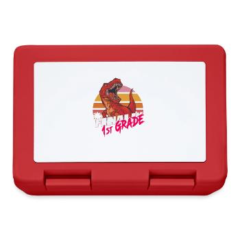 Finally 1st Grade, First Grader - Lunchbox - red - Front