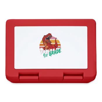 Finally 1st Grade, First Grader - Lunchbox - red - Front