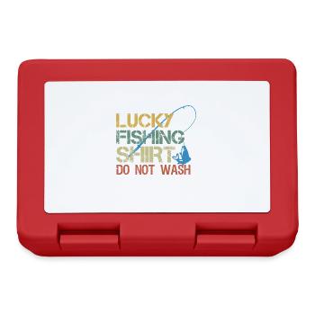 C’est ma chemise de pêche heureuse, lavage - Boîte à goûter - rouge - Devant