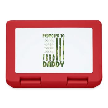 Promoted to Daddy 2022 New Parent - Lunchbox - red - Front