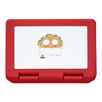 Mignon Taco Squad Drôle Mexicain - Boîte à goûter - rouge - Devant