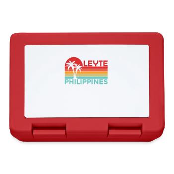Vintage Urlaub Reise Leyte Philippinen Asien - Brotdose - Rot - Vorne
