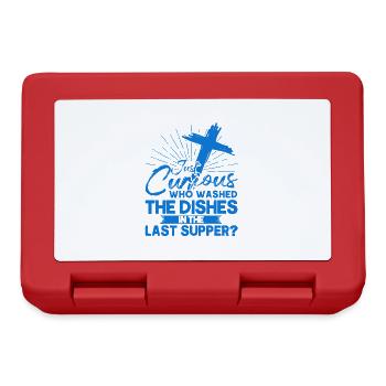Jesus Bible Christian Religious Church Gift - Lunchbox - red - Front