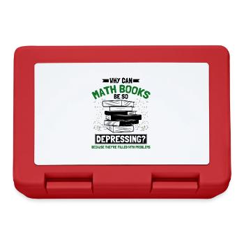 Math Mathematics Science Math Gift - Lunchbox - red - Front