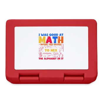 Math Mathematics Science Math Gift - Lunchbox - red - Front