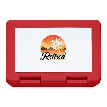 Ruhestand Rente Rentner Rente 2022 Geschenk - Brotdose - Rot - Vorne