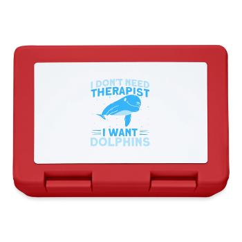 Dolphin Dolphin Lover Animal Dolphins Gift - Lunchbox - red - Front