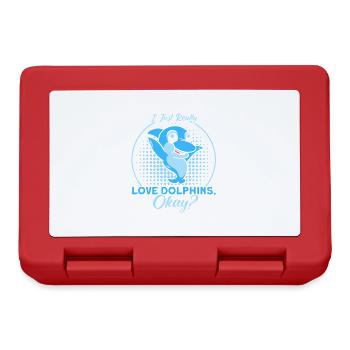 Dolphin Dolphin Lover Animal Dolphins Gift - Lunchbox - red - Front
