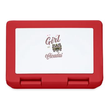 Cigale I Entomologiste Insectes Motif - Boîte à goûter - rouge - Devant