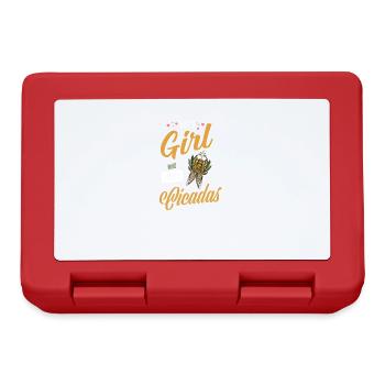 Cigale I Entomologiste Insectes Motif - Boîte à goûter - rouge - Devant