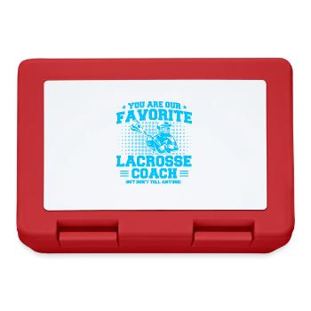 Sports Player Tennis Coaches Gift - Lunchbox - red - Front