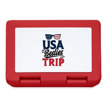 Besties Trip Holiday Trip Holiday Gift - Lunchbox - red - Front