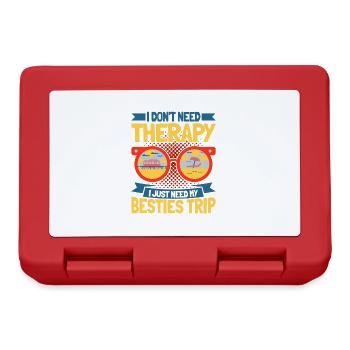 Besties Trip Holiday Trip Holiday Gift - Lunchbox - red - Front